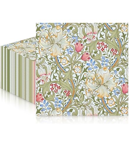 Strawberry Thief Crimson Teflon Coated Wipe Clean Tablcloth