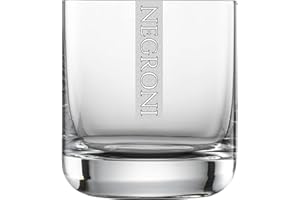 Miriquidi Negroni Lot de 6 verres à cocktail Negroni | 300 ml verre écossais | Passe au lave-vaisselle par gravure au laser | Lot de 6 verres pour Negroni