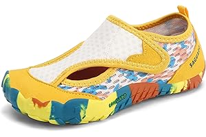 SAGUARO Garçons Filles Chaussures de Trail Respirantes Chaussures Aquatiquess Antidérapantes pour Enfants Taille 24-36 EU