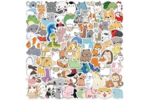 SUN AWESOME Juego de 100 Pegatinas Decorativas de Vinilo Brillantes, Pegatina para Ordenador Portátil, Niños, Adolescentes, Adultos