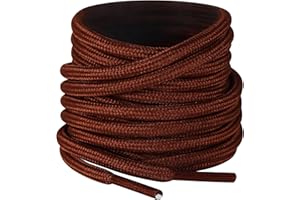 Shecret Cordones Redondos para Botas [2 Pares] - Cordones 4,5mm Antideslizantes y Anti-Rotura para Senderismo, Trabajo & Deporte (70-180 cm) - Hombre/Mujer