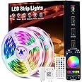 Beaeet LED Strip Light 30m, RGB Music Sync Colour Changing LED Lights for Bedroom, Upgrade Smart Ambient Lights with Bluetooth App & Remote Control, Flexible Design for Gaming, Ceiling, Decoration