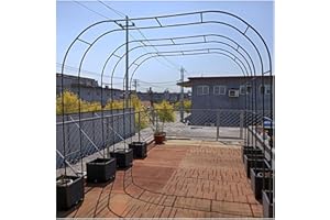 GUETTO Large Garden Arch, Extra Wide 300/350Cm Garden Arbor Archway, Rose Arch for Roses Climbing Plants Support Wedding Arch Extra Tall Pergola Trellis Grape Vines Archway Black,W280cm x H220cm