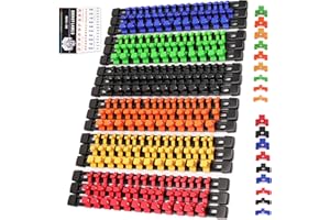 SWANLAKE GARDEN TOOLS SWANLAKE Socket Organizer Set 18-Piece, 1/4-Inch x 96 Clips, 3/8-Inch x 90 Clips, 1/2-Inch x 72 Clip, Socket Organizer for Tool Box Drawer, Drive Socket Trays, Socket Holder Clip Rail