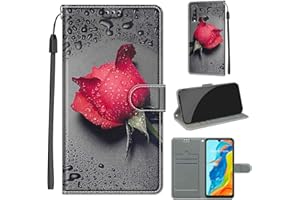TOMYOU Custodia Huawei P30 Lite, Cover per Huawei P30 Lite New Edition, Portafoglio Protettiva Flip Custodia in Pelle PU Premium per Huawei P30 Lite/Nova 4e