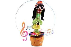 Ava's Toys Dancing Cactus Voice Recorder Toys- Singing and Dancing Talking Toy- Repeat What You Say Learning Cactus Toy