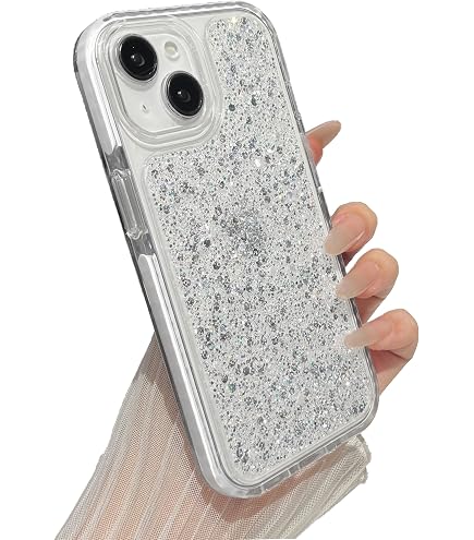 GaoBao Cover per iPhone 17 Pro 6.3, Custodia Magnetica Sottile [Compatibile con MagSafe] Custodia Protettiva Glitterata Anti-shock e Antiscivolo per Donne e Ragazze, Glitter (Trasparente