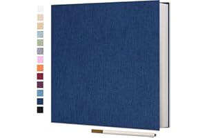 Vienrose Large Photo Album Self Adhesive for 4x6 8x10 Pictures Scrapbook Album DIY Scrap Book 40 Sticky Pages with A Metallic Pen