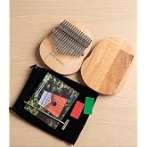 Kalimba 17 Tuşlu Ahşap Başlangı&ccedil; Seviyesi Parmak Piyanosu, Doğal Renk, M&uuml;zik Aleti