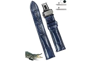 VINACREATIONS Handmade Alligator Belly Watch Band Men Quick Release Premium Hornback Crocodile Replacement Pin Tang Buckle Wristwatch Strap by Vietnamese