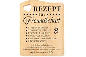 PRSTENLY Geschenk Freundin Geburtstag，Weihnachtsgeschenke Freundschaft Geschenke beste Freundin Geschenke, Geschenke für Frauen Männer Bambus Schneidebretter, Ruhestand Freundin Geburtstag