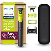 Philips Norelco OneBlade 360 Bağlantılı - Hibrit Y&uuml;z ve V&uuml;cut Elektrikli D&uuml;zeltici, Tıraş Makinesi ve Bakım Makinesi, 360 Bla