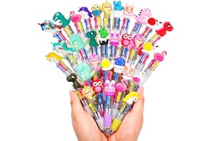 SKAMORI 30 Pezzi Penne Colorate come Gadget Compleanno Bambini 5 6 7 8 9 10 Anni, Penne Multicolore Bambini, Sacchetti Regalini Fine Festa Compleanno & Regalini Fine Festa Compleanno Bambini