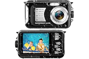 YIXINXIN Unterwasserkamera wasserdichte Kamera 30MP 1080P wasserdichte Digitalkamera zum Schnorcheln 16X digitaler Zoom (Schwarz)