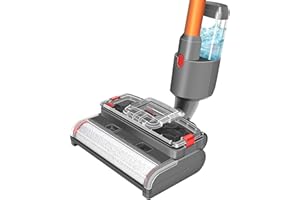 Italdos Szczotka do szorowania na mokro i sucho kompatybilna do Dyson V15 V11 V10 V8 V7 Elektryczna głowica miotły z oddzielnym zbiornikiem na czystą i brudną wodę, czyści i suszy twarde podłogi