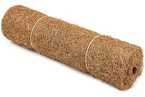 La Cordeline Tapis en Fibre de Coco Naturel 40x100 cm 900g/m² - Paillage Plante, Protection Contre Le Froid, Mauvaises Herbes, Tapis Reptile Terrarium, Marron