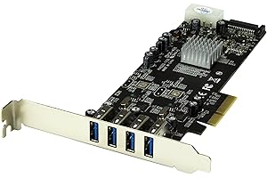 StarTech.com PEXUSB3S42V - Adaptador para Tarjeta controladora (PCI Express, 4 Puertos USB 3.0, UASP)