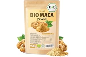 ‎D&O NATURE PRODUCTS D&O Nature Products Maca Pulver Bio, Gemahlene Macca Wurzel aus Peru, 100% natürlich und vegan root powder, Maccapulver aus biologischem Anbau, Bio Pulver ohne Zusatzstoffe, Organic Macc (900g)