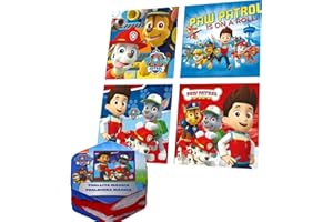 damaloo Paw Patrol - Set di 4 asciugamani piccoli per bambini, asciugamano magico La squadra dei cuccioli per il compleanno dei bambini, asciugamani 30x30