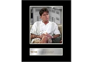 Iconic Pics - Charlie Sheen signiertes Foto, Wandbild, Geschenk für Fans von Two and a Half Men