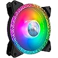 Cooler Master MasterFan MF120 Prismatic Tri-Loop ARGB 3-Pin Lighting, 24 Independently LEDs, 6 LEDs Fan Hub, 120mm PWM Static Pressure Fan, ARGB Header Extender for Computer Case & Liquid Radiator