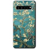 MRCİLETİSİM mrc202504 Almond Blossom Kılıf HD Desen Baskılı Arka Kapak Samsung Galaxy S10 Plus ile uyumlu