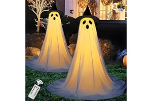 JOYIN 2 opakowania 119 cm dekoracje halloweenowe na zewnątrz stojący duch