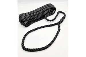 Rota Marine 12mm X 2 Floating Mooring Lines Rope Soft Eye Spliced - Color: Black - Size: 10Mt X2