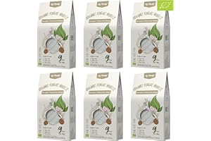 Bio Pasta di Konjac Carboidrati Ultra Bassi - Vegano Senza Glutine- 270g x1 Scatole(per 2 Porzioni), Elf-family Konjac Noodles Shirataki Noodles Ipocalorica/Senza Zucchero - Fettuccine