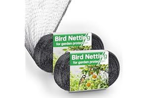 AVAGIAFORU 2Pcs Malla Antipajaros, 4 x 10m Red Antipajaros, Red Pajaros Proteccion, Red para Pajaros, Red de Jardín, Redes de Caza Pajaros, Red para Arboles Frutales, Protege Plantas, Frutas, Flores, Estanques