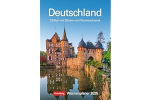 Deutschland Wochenplaner 2025 - 53 Blatt mit Zitaten und Wochenchronik: Landschafts-Wandkalender zum Eintragen mit 53 atemberaubenden Fotografien der ... 2025 Wand (Wochenplaner Harenberg)