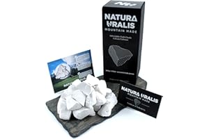 Natura Uralis Premium Belgorod Gesso a Pezzi | 500g di Gesso Bianco a Pezzetti - Incredibile Croccantezza, Soddisfacente Consistenza Terrosa, Vellutata e Solida, Sensazione ASMR