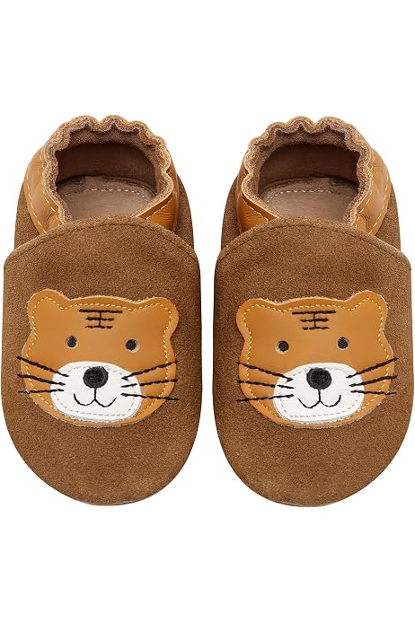 Chaussures Premier Pas Bébé Cuir Souple - Semelle Antidérapante - 0-18 Mois - Garçons/Filles