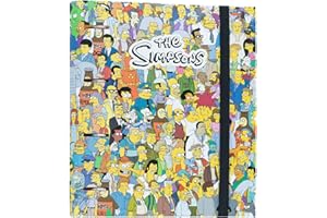 Grupo Erik Carpeta Anillas A4 The Simpsons - Archivador 4 Anillas de Tapa Dura y Banda Elastica | Los Simpsons Regalo, Archivadores Escolares para Niños y Niñas