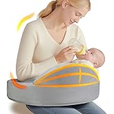OPAFOBEF Hafızalı K&ouml;p&uuml;k Emzirme Yastığı - &Ouml;nc&uuml; G&uuml;venlik &Ccedil;itli-Ekstra B&uuml;y&uuml;k Emzirme Yastığı, Ergonomik Konfor ve Destek i&ccedil;in-D