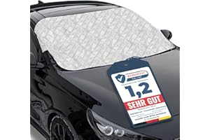 ‎UPGRADE4CARS Upgrade4cars Auto Abdeckung für die Frontscheibe | Kfz Outdoor Abdeckplane für Sommer | Frontscheibenabdeckung Windschutzscheibenabdeckung