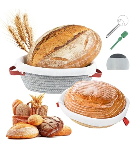 Confezione da 4 cestini per la lievitazione del pane – Mini Banneton