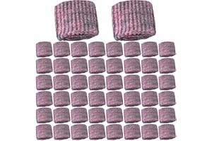 OALYGEI 50 Pièces Tampon Jex,Tampons Jex avec Savon,Tampon De Savons en Laine d'acier De Nettoyage Efficaces,Tampons De Sa-Von De Nettoyage Efficaces Tam-pon À RéCurer en MéTal Anti-Rayures