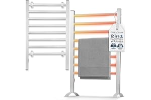 PROFI CARE ProfiCare Calentador de Toallas eléctrico | Toallero y secador de baño | IP22 | Incl. Material de Montaje y Soportes | Toallero sin taladros | radiadores silenciosos | 1,5m Cable | PC EHW 3115