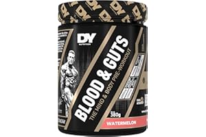 DY NUTRITION Dorian Yates Nutrition - Blood & Guts | Pre Workout Booster mit Arginin + Citrullin (380g, Watermelone - Wassermelone)