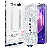 Teknoft iPhone 12 Pro / 12 ile Uyumlu Otomatik Hizalama Aparatlı Takılırken Toz Toplama &Ouml;zellikli Ekstra G&uuml;&ccedil;lendirilmiş Lazer