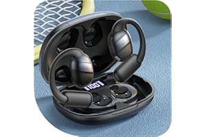 JOYROOM Cuffie Open Ear, Bluetooth 5.4 Cuffie Wireless con Display LED, Comfort Ultra, Chiamate Nitide, Suono Potente, 50H di Autonomia, Auricolari Sportivi Impermeabili IPX4 per la Corsa