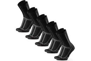 DANISH ENDURANCE Chaussettes Hautes de Running Longue Distance, Confort sans Frottement, Course et Trail, Homme Femme, Lot de 3 ou 5