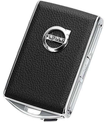 Custodia Portachiavi Vitodeco In Vera Pelle Compatibile Con Volvo XC40 Xc60 Xc90 S90 S60 V60 V90 2019 2023 4 Pulsanti Nero~p118973202