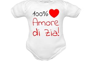 CORREDINO NEONATO body per neonati cotone frase 100% amore di zia manche corte o in caldo cotone manica lunga set con bavetta cappello e tutine