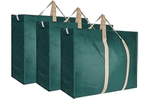 SOYIRI 100L Bolsa de Almacenamiento de Ropa(3 Piezas,Verde),Bolsa de Almacenamiento Grande con Cremallera,Bolsa de Almacenamiento de Ropa,77×55×24cm