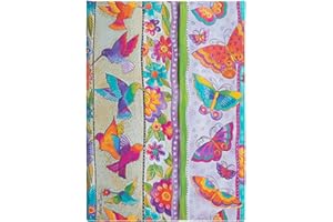 Paperblanks Carnets à Couverture Rigide Colibris et Papillons | Non ligné | Midi (130 × 180 mm)