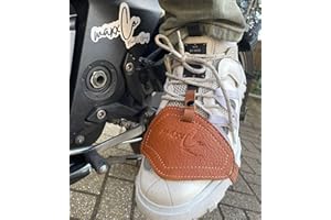 MaxxCo Protège-chaussures de moto en cuir fait à la main - Protection contre les plis et les dommages - Version fine - Chocolat