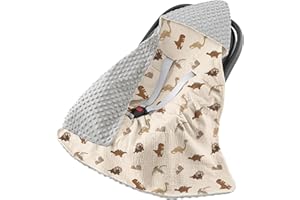 ‎SUSURRATION Susurration Swaddling Blanket Baby Seat Baby Blanket 90 x 90 cm Pram and Child Seats Universal Baby Blanket for Newborns and Toddlers Swaddling Blankets Dot Belt (Dinosaur)