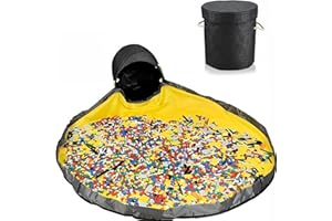 Torba na zabawki dla dzieci, JOLY FANG torba na kocyk do pokoju dziecięcego, pokrywa kosza na zabawki (szara)